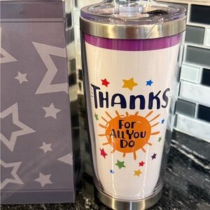 Colorful 'Thanks For All You Do' Tumbler